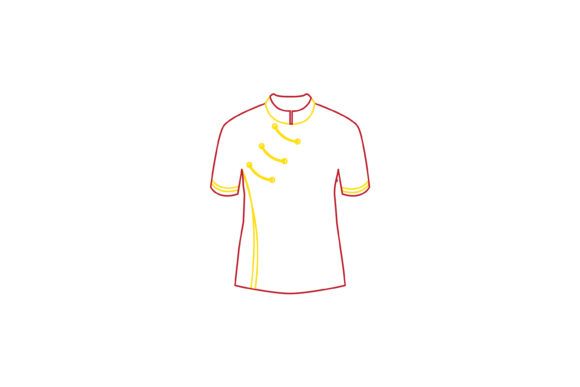 Download Chinese New Year Girl Clothes Color Line - Girl clothes Collection