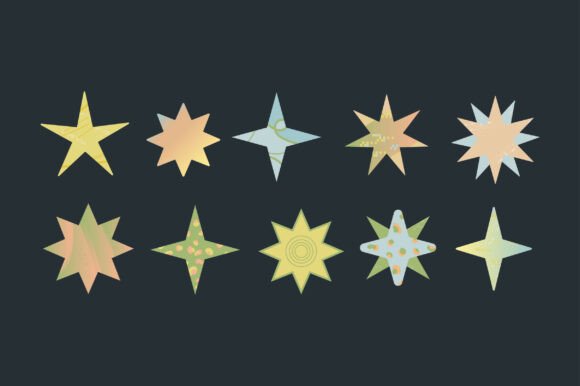 Download Retro Starburst and Sparkle Clipart - Premium Resources