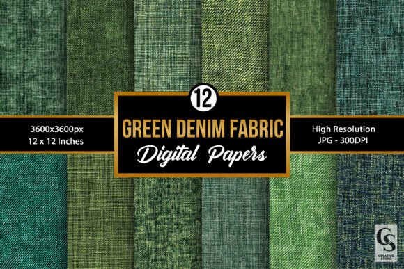 Download Green Denim Fabric Texture Backgrounds - Premium Resources